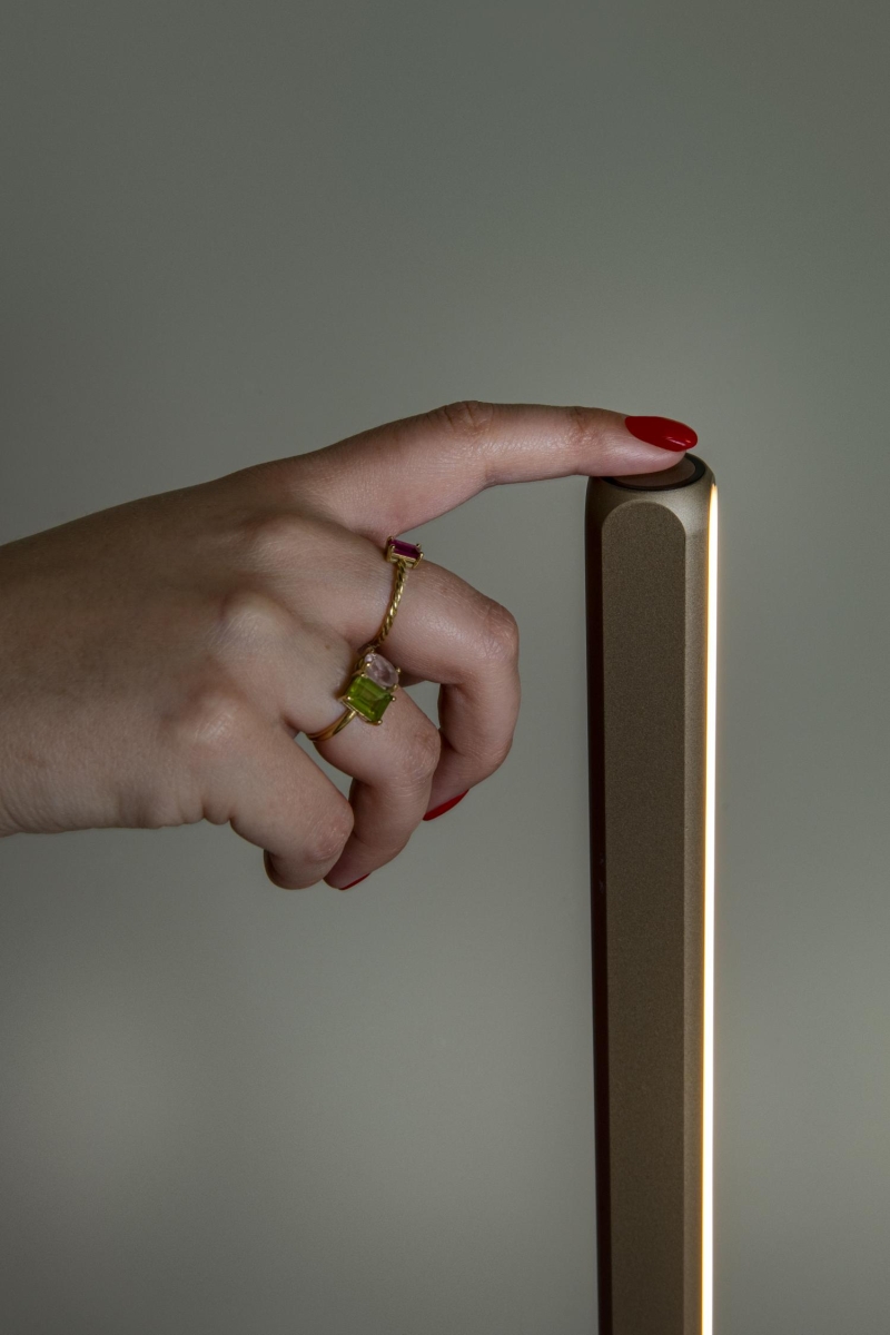 Lucide BRAGA - Stojacia lampa - Ø 30 cm - LED Rozm. - 1x18W 2700K/4000K - Káv